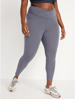 Old Navy Extra High-Waisted PowerChill Crossover 7/8-Length Leggings for Women