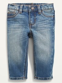 View large product image 3 of 3. Unisex Built-In Warm Straight Jeans for Baby