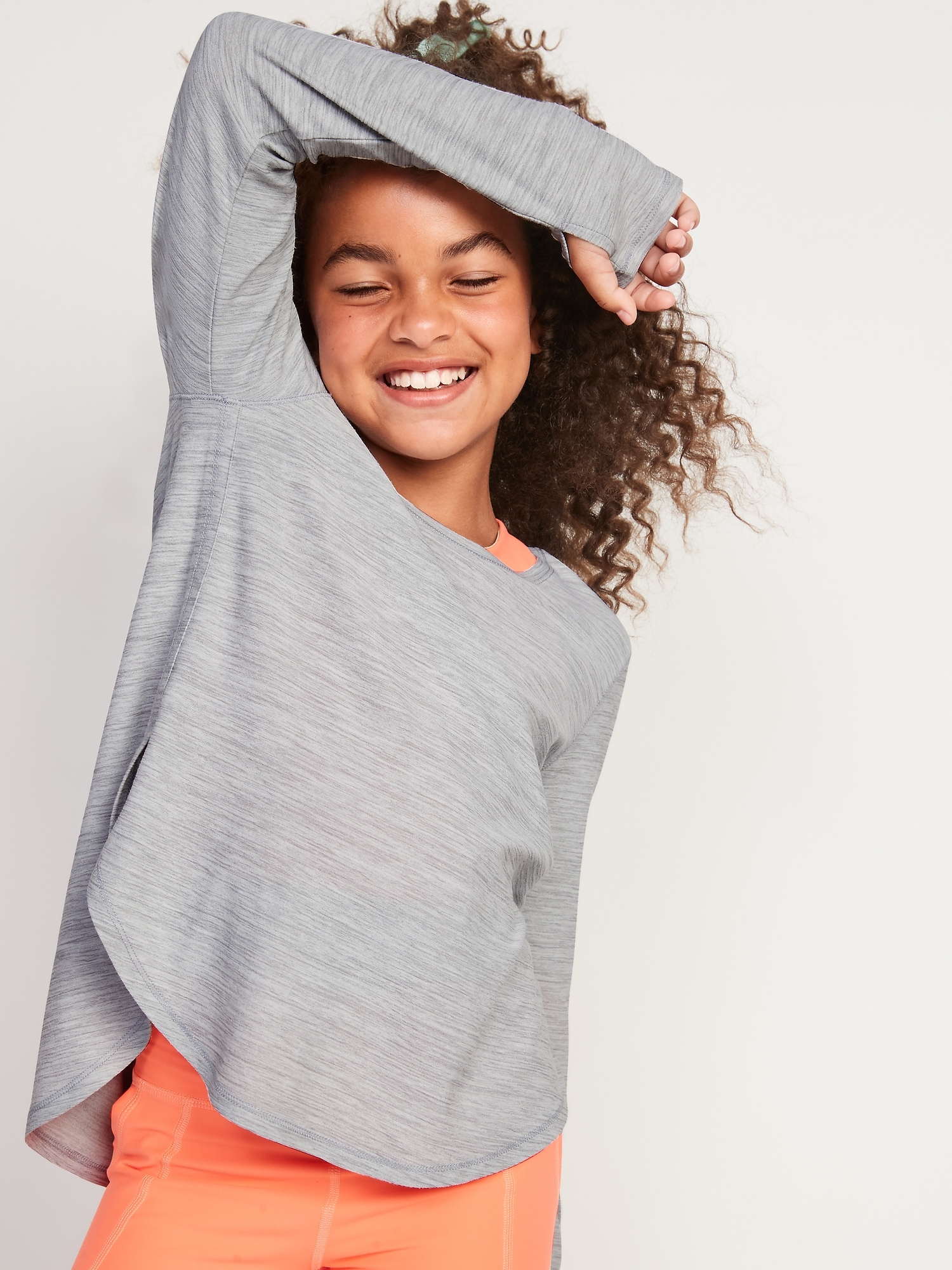 Breathe ON TulipHem LongSleeve Top 2Pack for Girls Old Navy