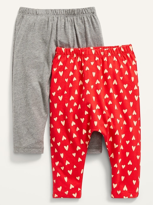 View large product image 1 of 1. U-Shaped Jersey-Knit Pants 2-Pack for Baby