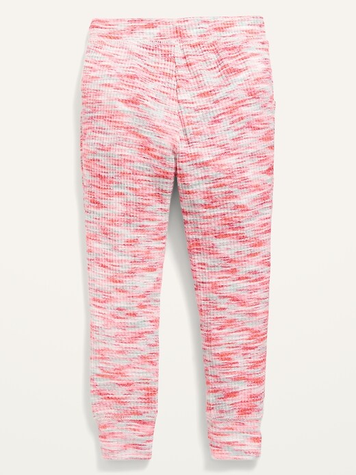 View large product image 2 of 2. Cozy Thermal-Knit Jogger Pants for Toddler Girls