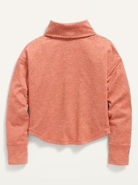 View large product image 3 of 3. CozeCore Long-Sleeve Funnel-Neck Sweatshirt for Girls