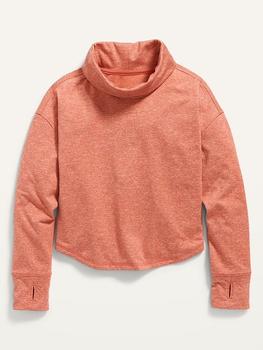 View large product image 2 of 3. CozeCore Long-Sleeve Funnel-Neck Sweatshirt for Girls