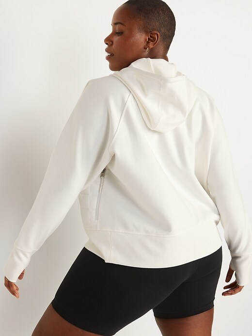 Image number 8 showing, Dynamic Fleece Quilted Hybrid Zip Hoodie for Women