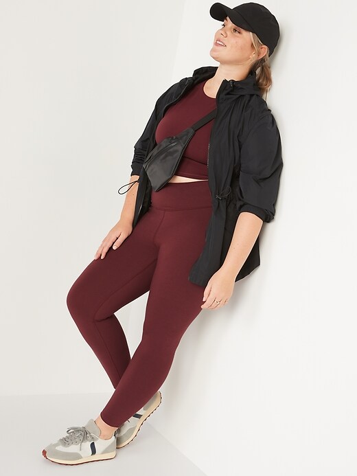 Image number 3 showing, Extra High-Waisted PowerChill Crossover 7/8-Length Leggings for Women