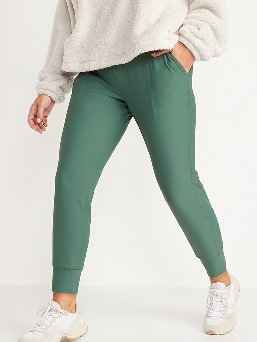 Image number 1 showing, High-Waisted PowerSoft 7/8-Length Joggers for Women