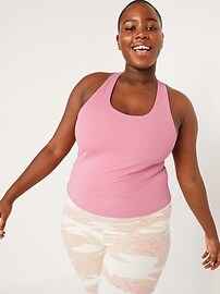 PowerSoft Cropped Shelf-Bra Tank Top 