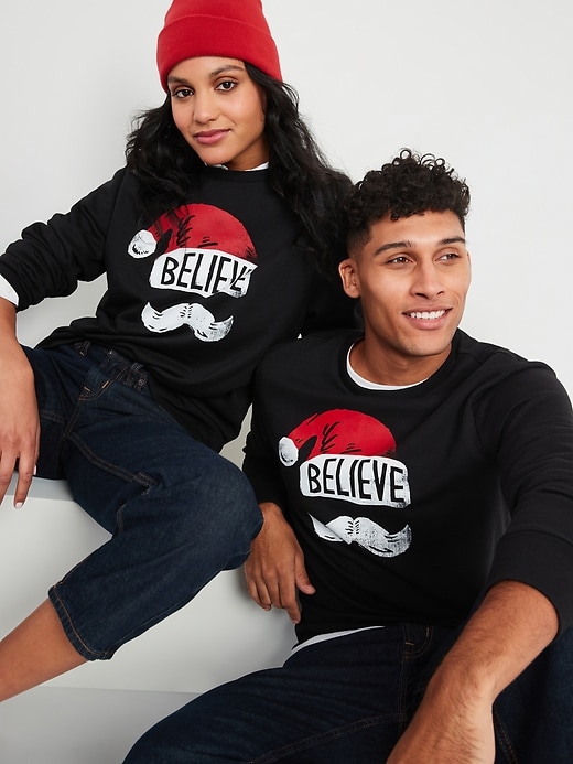 Image number 1 showing, Gender-Neutral Graphic Sweatshirt for Adults