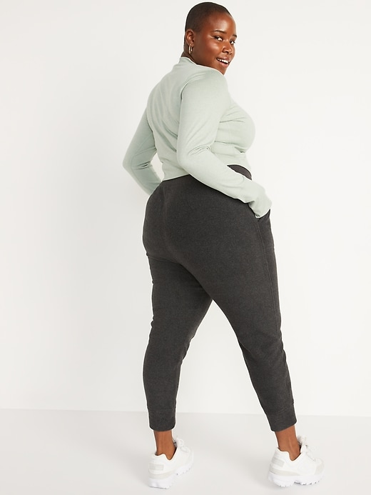 Image number 8 showing, Extra High-Waisted Microfleece Jogger Sweatpants