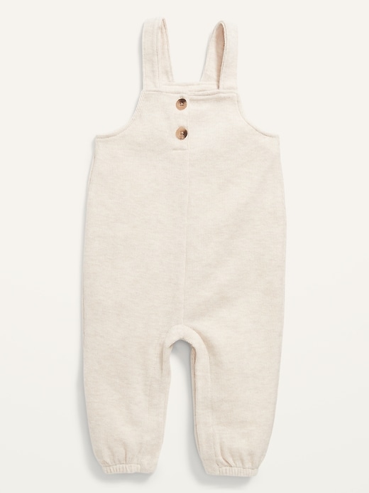 View large product image 1 of 2. Unisex Cozy French-Rib Overalls for Baby