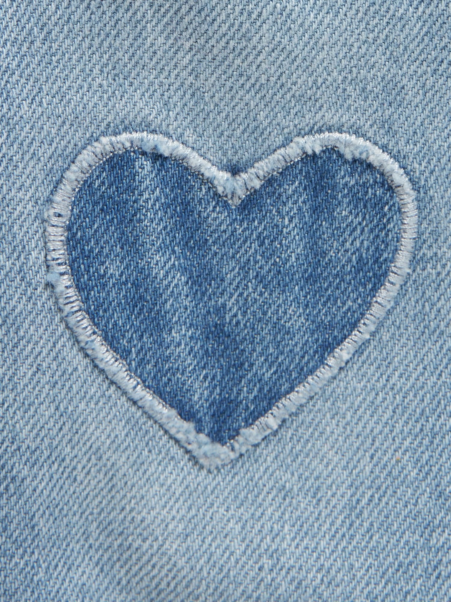 Unisex Slouchy Straight Embroidered Heart Jeans for Baby | Old Navy