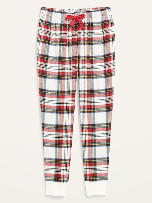 Image number 3 showing, Matching Printed Flannel Jogger Pajama Pants for Women