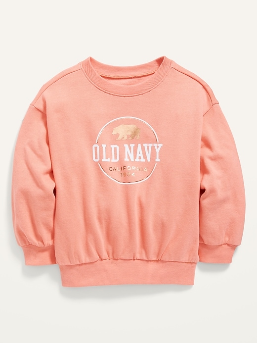 View large product image 1 of 2. Unisex Logo-Graphic Sweatshirt for Toddler