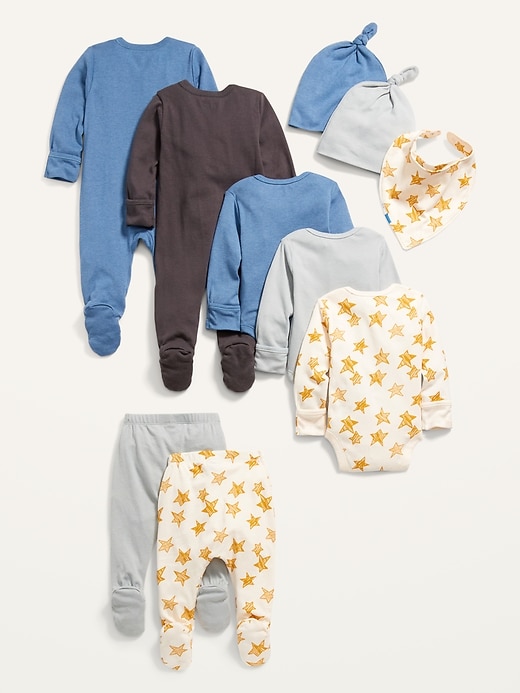 View large product image 2 of 2. Unisex Layette Essentials 10-Pack for Baby
