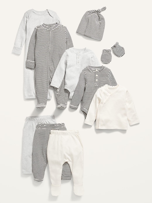 Unisex 10-Piece Layette Set for Baby