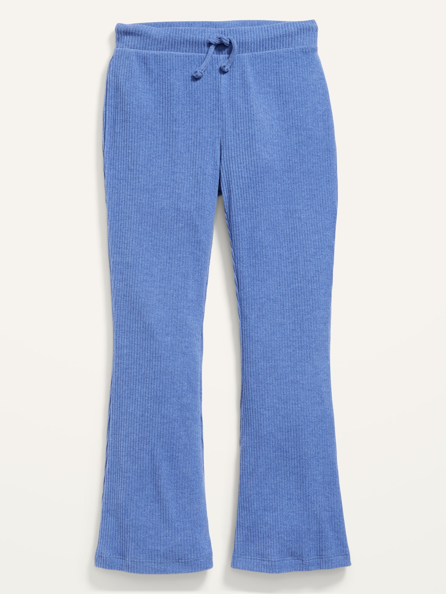 Cozy Rib-Knit Flared-Leg Sweatpants for Girls