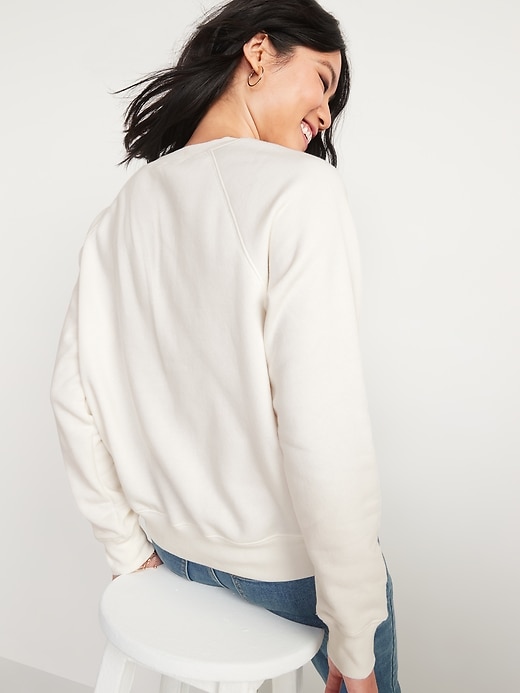 Image number 5 showing, Vintage Crew-Neck Sweatshirt for Women