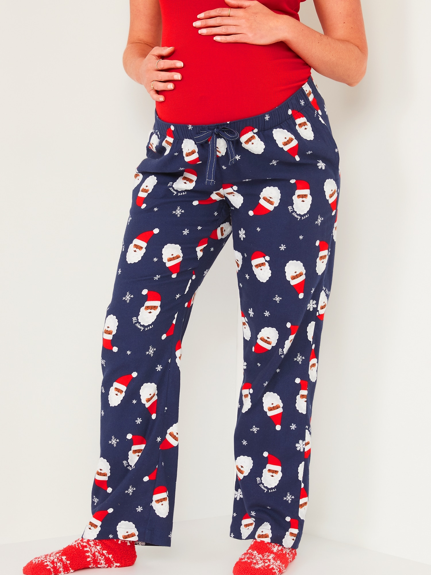 Maternity Holiday Flannel Pajama Pants