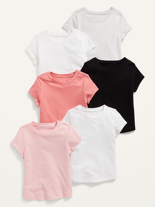 Old Navy Crew Neck T-Shirt 6-Pack for Toddler Girls. 1