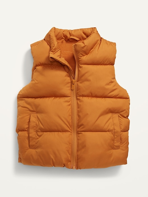 View large product image 1 of 1. Unisex Solid Frost-Free Puffer Vest for Toddler