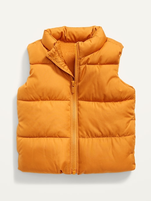 View large product image 1 of 2. Unisex Solid Frost-Free Puffer Vest for Baby