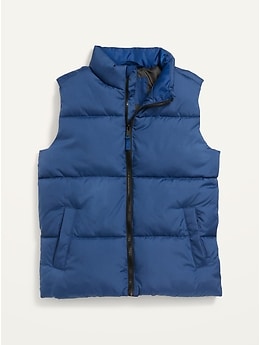 old navy blue puffer vest