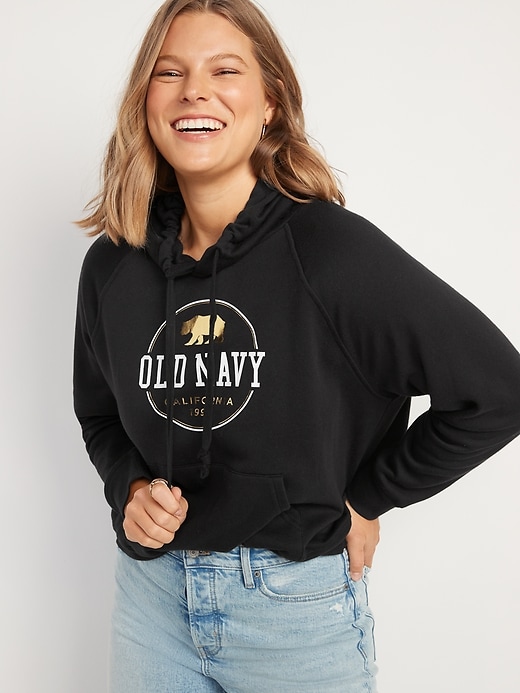 Old Navy Logo Graphic Hoodie for Women. 1