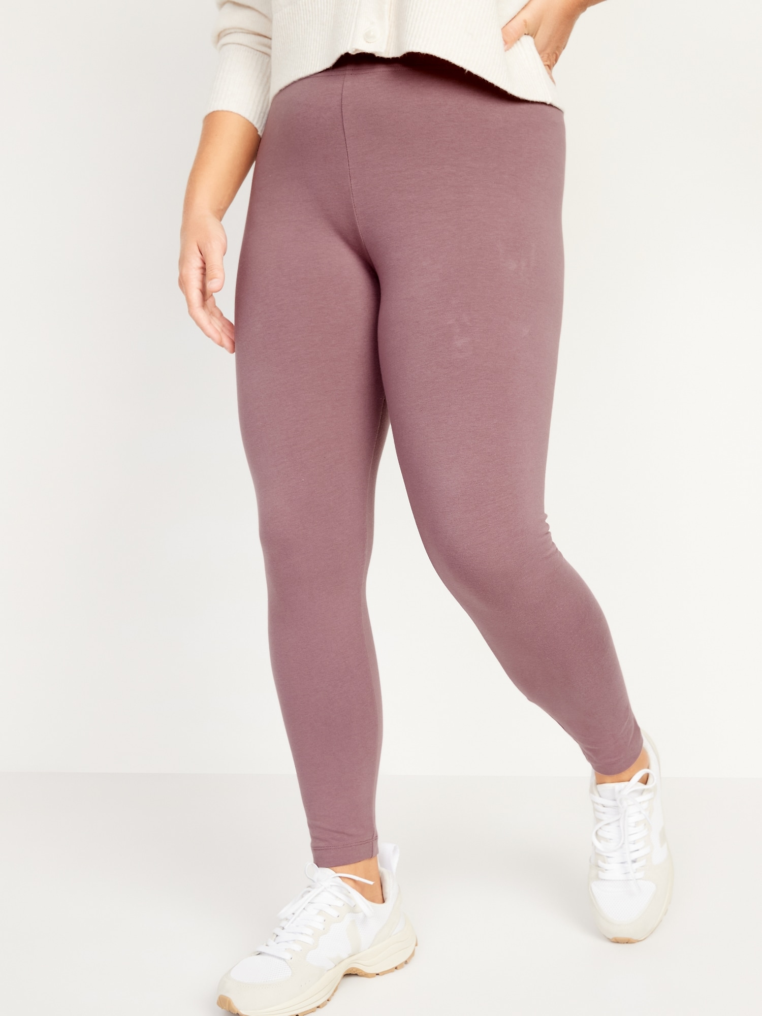 High Waisted Jersey Ankle Leggings For Women Old Navy 7450