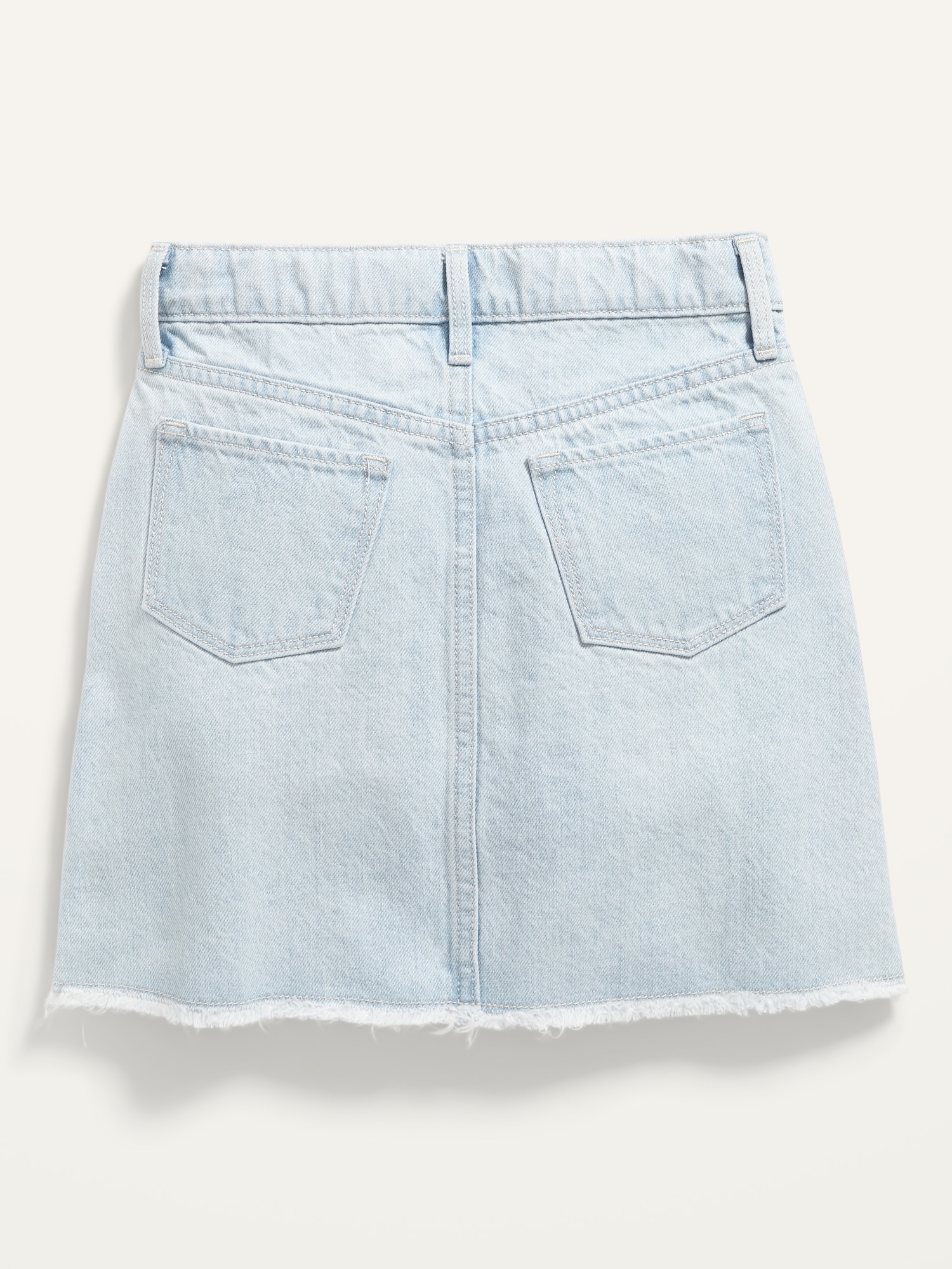 High-Waisted Light-Wash Cutoff Jean Skirt for Girls | Old Navy