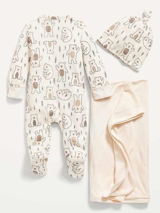 View large product image 2 of 3. Unisex Thermal-Knit 3-Piece Layette Set for Baby