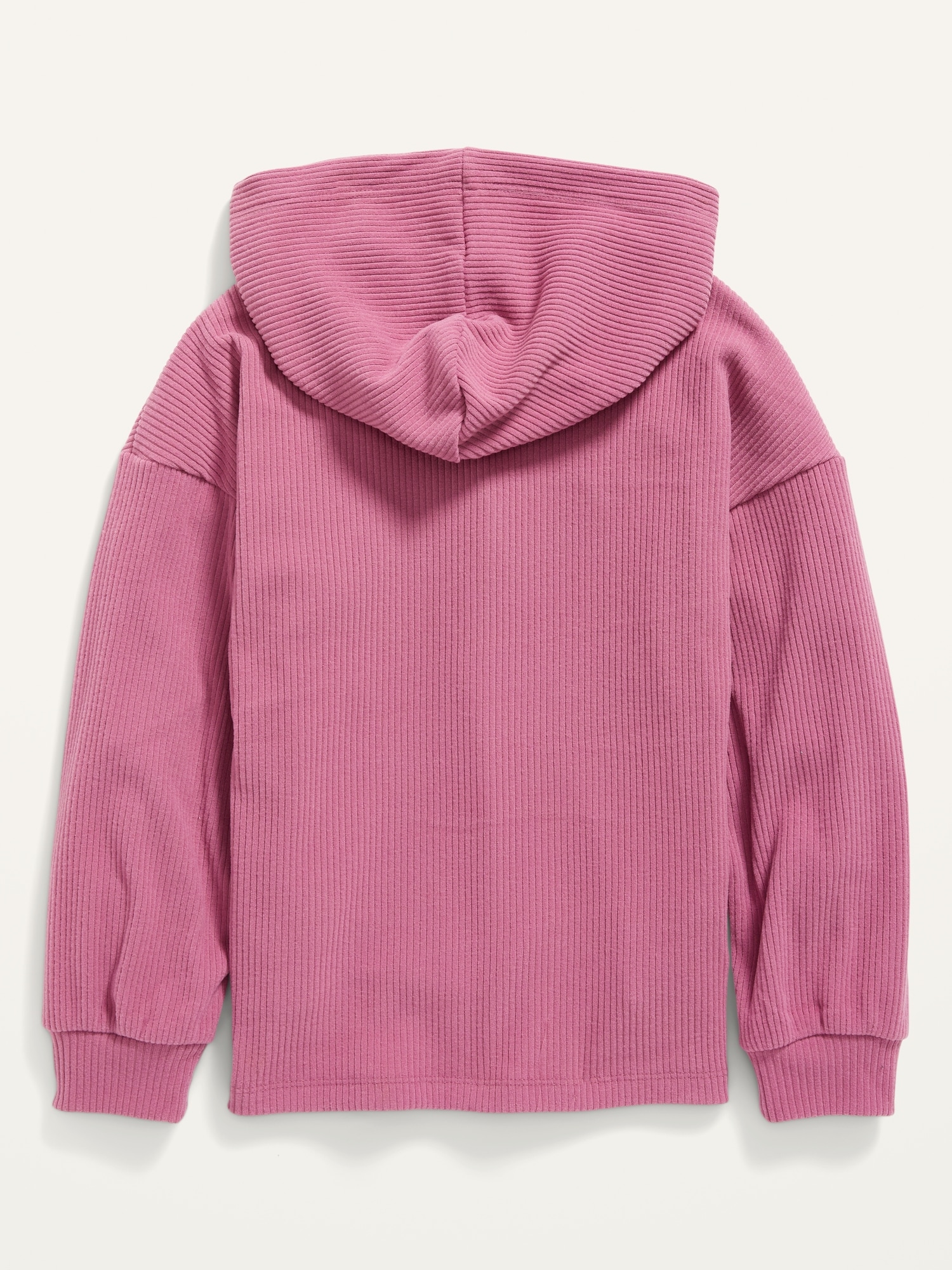 Long-Sleeve Split-Neck Plush Hoodie for Girls | Old Navy