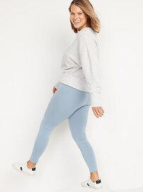 High-Waisted Jersey Ankle Leggings For 