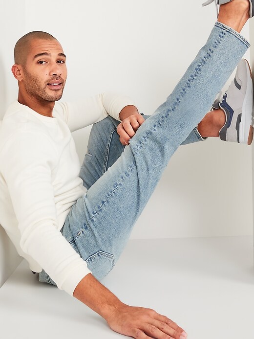 Image number 3 showing, Slim Built-In-Flex Rip-and-Repair Jeans for Men