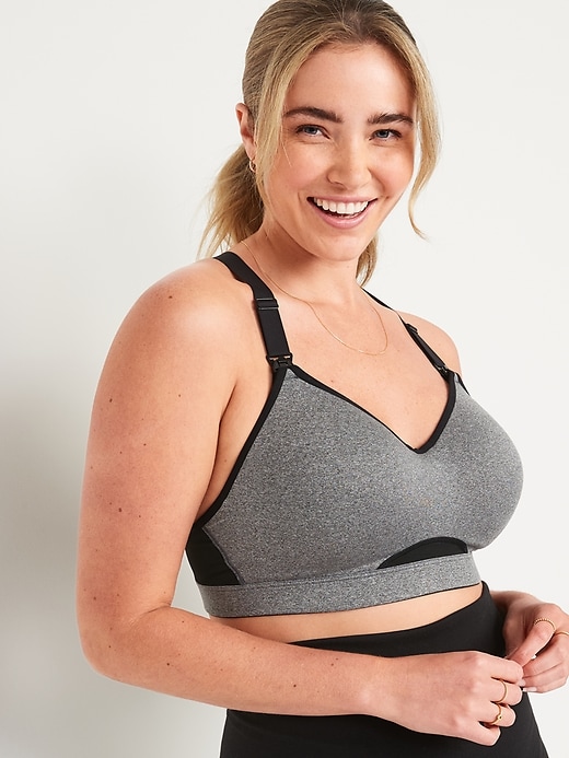 Image number 1 showing, Maternity High Support Nursing Sports Bra