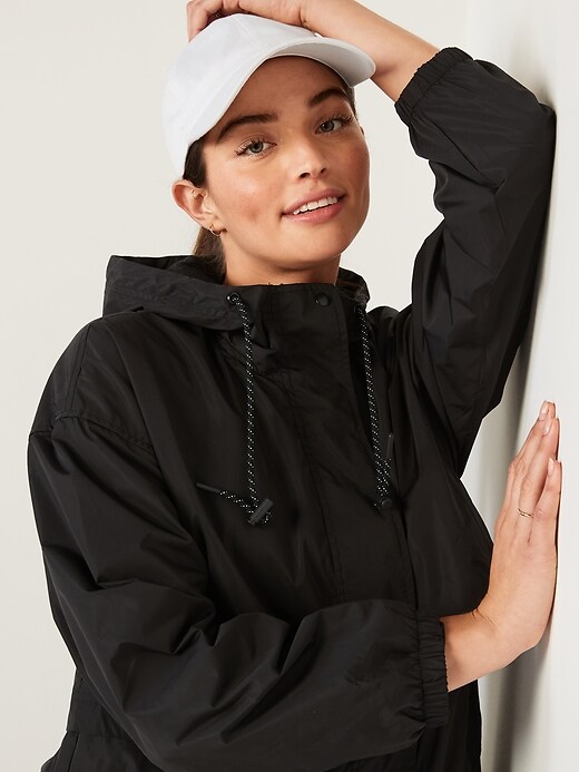 Image number 3 showing, Oversized Water-Resistant Hooded Coat