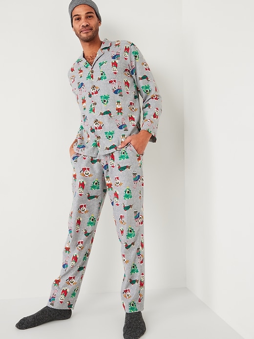 View large product image 1 of 2. Matching Holiday Flannel Pajamas Set