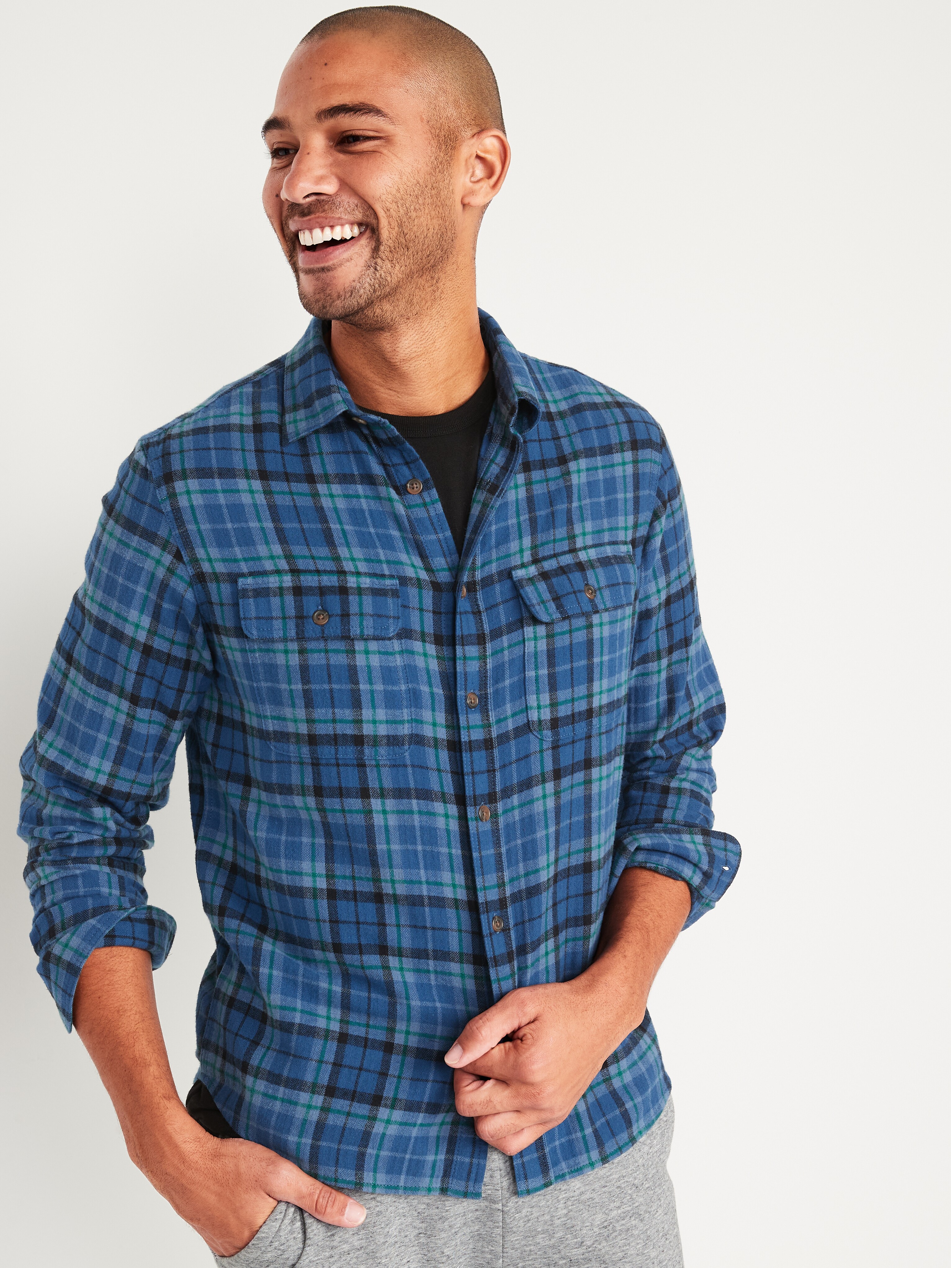 old navy mens flannel jacket