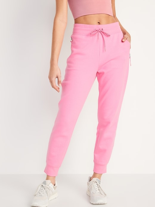 Image number 5 showing, High-Waisted Dynamic Fleece Jogger Sweatpants