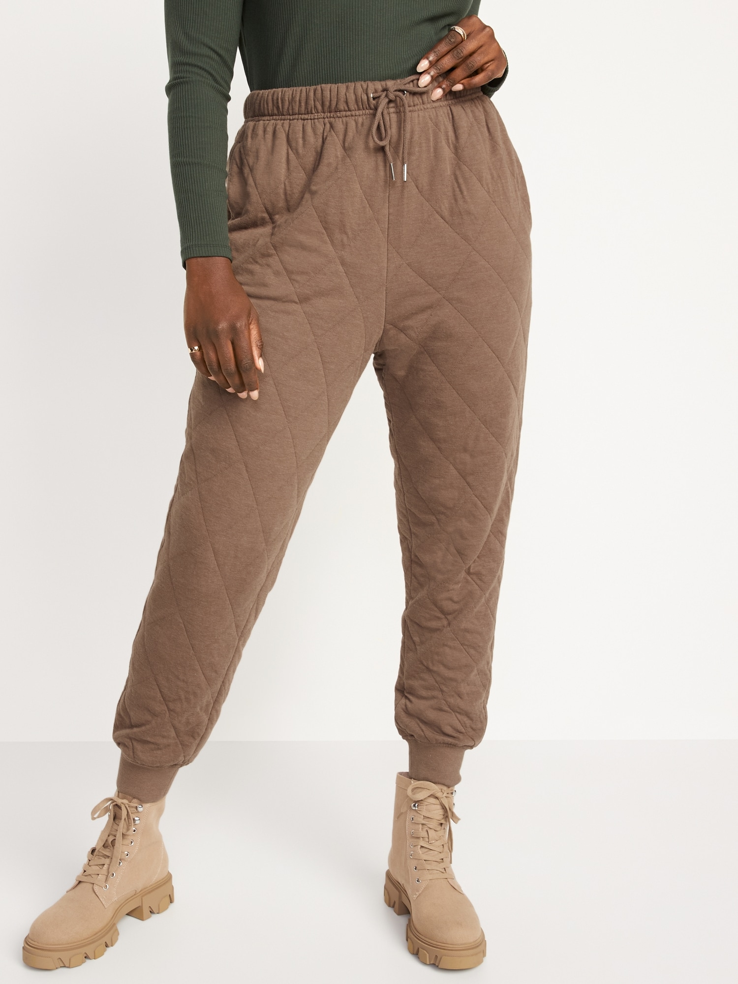 Extra HighWaisted Quilted Jogger Sweatpants for Women Old Navy