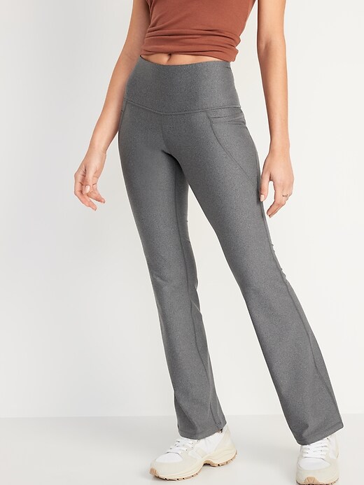 Image number 5 showing, High-Waisted PowerSoft Slim Flare Compression Pants for Women