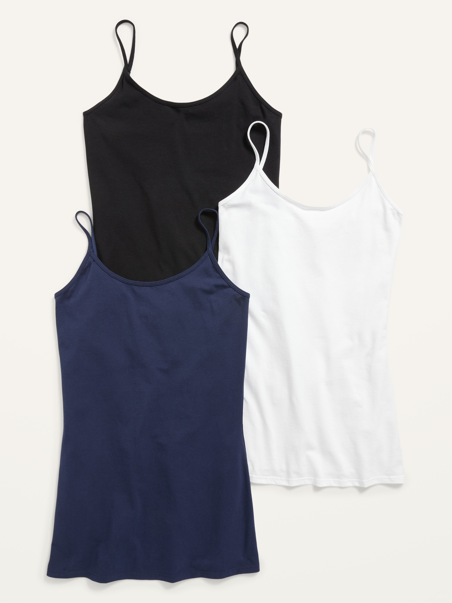 First-Layer for Old | Women Cami 3-Pack Tunic Navy