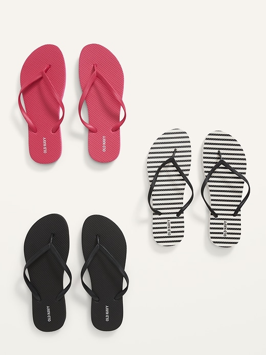 View large product image 1 of 2. Flip-Flop Sandals 3-Pack for Women (Partially Plant-Based)