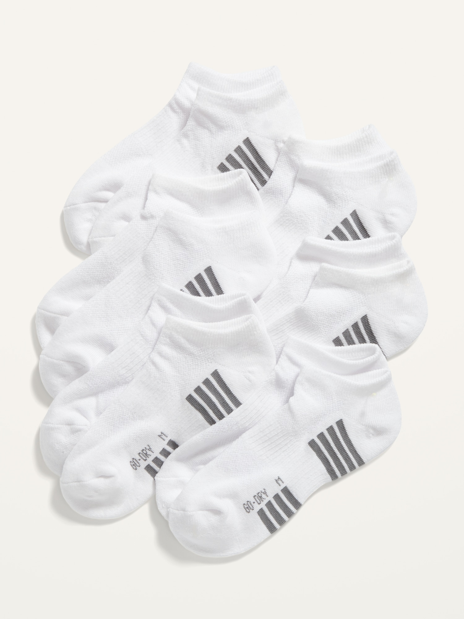 Old Navy Go-Dry Ankle Socks 6-Pack for Boys white. 1