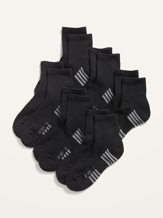 View large product image 1 of 1. Go-Dry Quarter Crew Socks 6-Pack for Boys