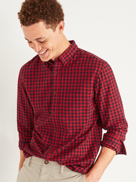 View large product image 1 of 1. Regular Fit Built-In Flex Everyday Printed Shirt