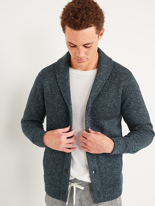 Old Navy Sweater-Fleece Shawl-Collar Cardigan for Men. 1
