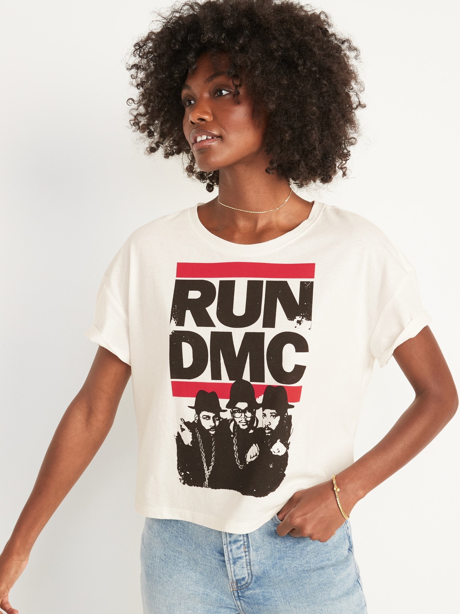 run dmc t shirt women's