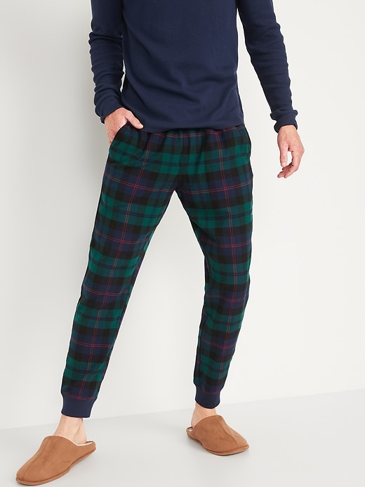 Matching Plaid Flannel Jogger Pajama Pants
