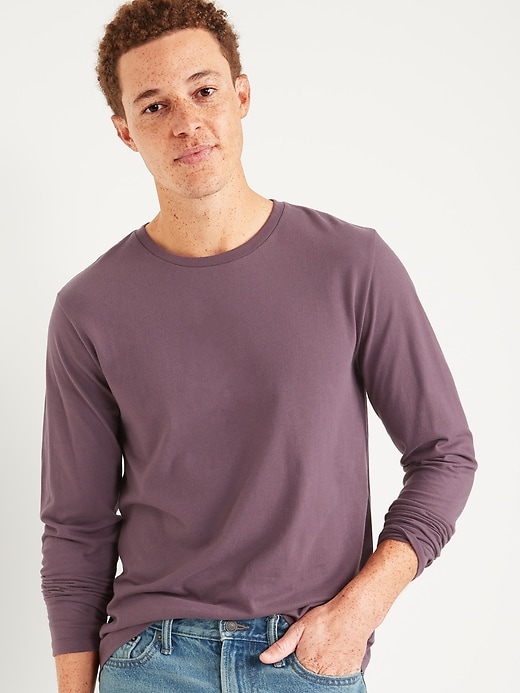 Image number 1 showing, Soft-Washed Long-Sleeve Layering T-Shirt
