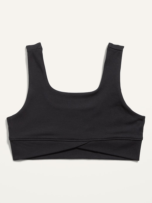 View large product image 1 of 3. PowerChill Wrap-Front Hem Sports Bra for Girls